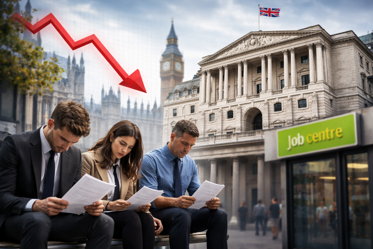 Expectations of Bank of England rate cut rise as UK unemployment hits four-year high